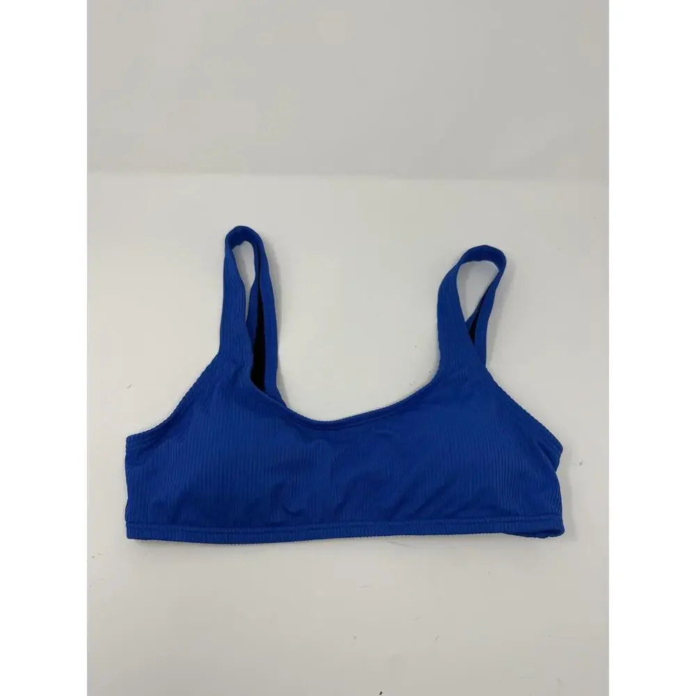 Calvin Klein Women's Blue Bikini Top L